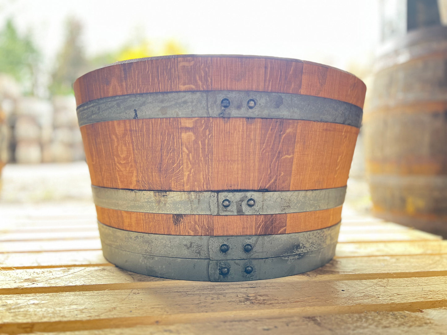Oakwood Premium Planter Large (Wine Cask)