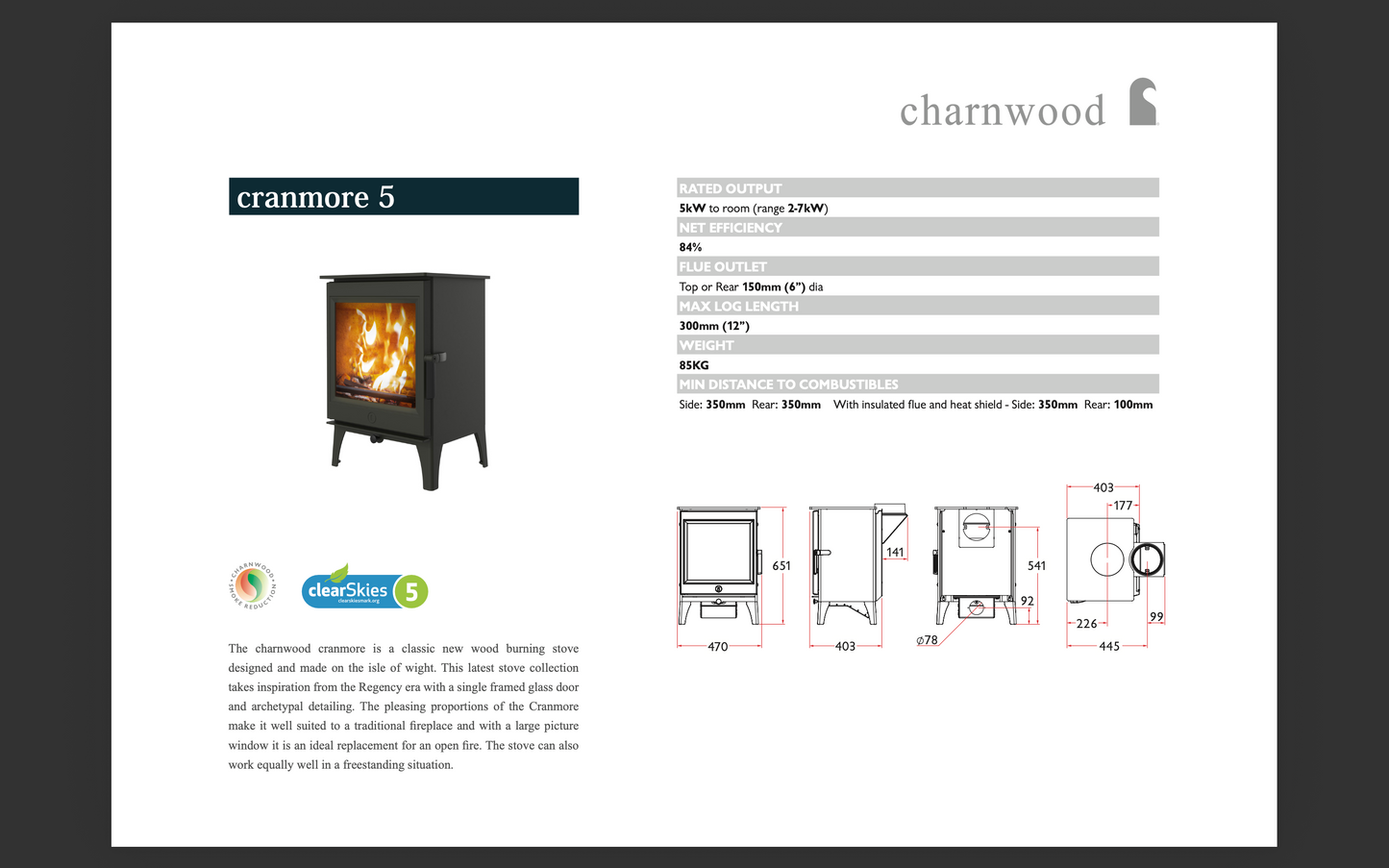 Charnwood Cranmore 5