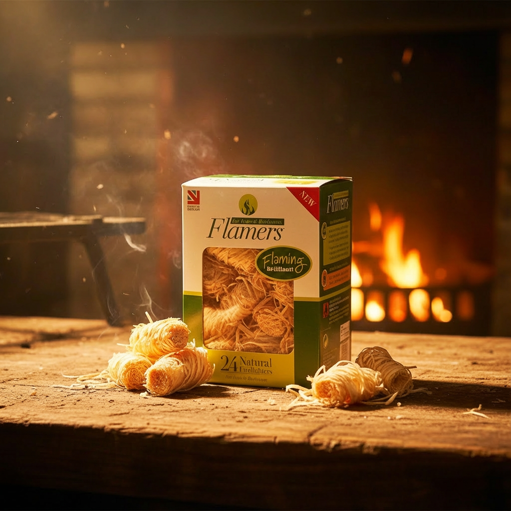 Flamers Firelighters - 24-pack Natural Fire Lighters